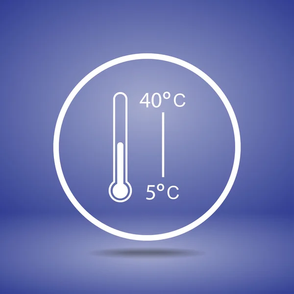 Conception d'icône de thermomètre — Image vectorielle