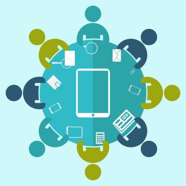 Mobil akıllı telefon simgesi