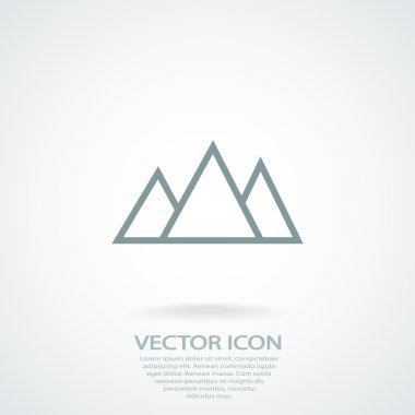 dağlar simgesi tasarım