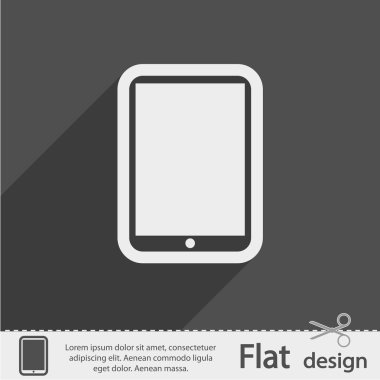 Modern dijital tablet pc simgesi