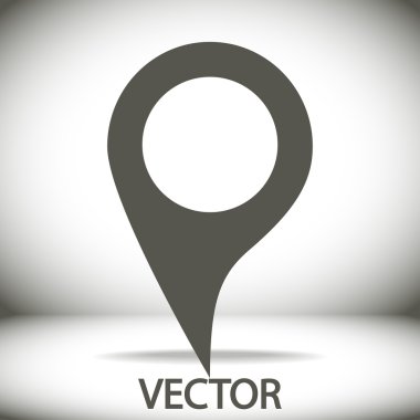 harita işaretçisi düz simgesi