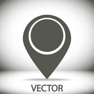 harita işaretçisi düz simgesi