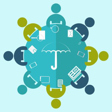 Şemsiye simgesi tasarım