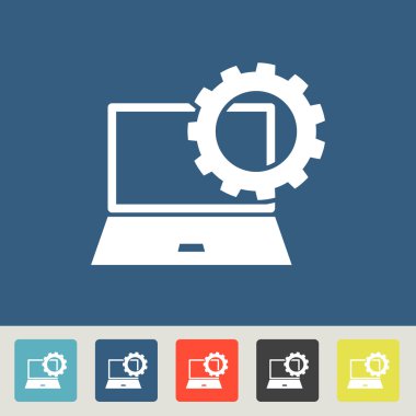 parametreler ayarlanıyor, dizüstü simgesi