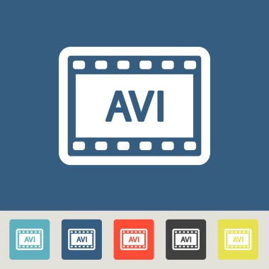 Vektör AVI Icons set
