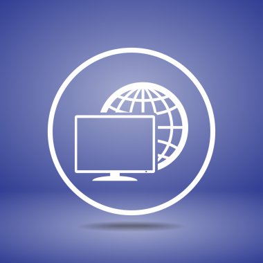 Monitör simgesi tasarım