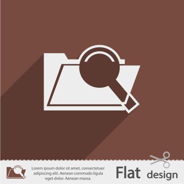 klasör ve Büyüteç simgesi