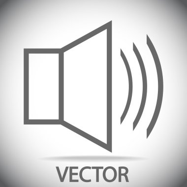 Hoparlör simgesi tasarım