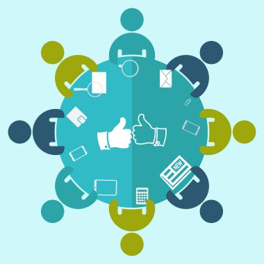 Simge gibi. Düz tasarım stili