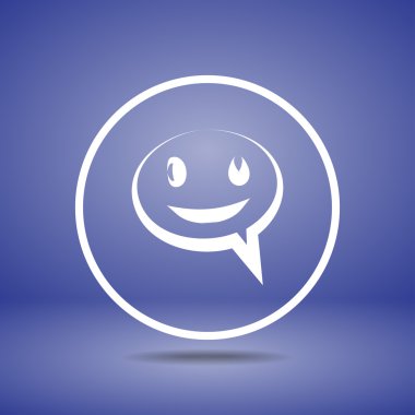 Gülümseyen baloncuk simgesi