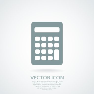 Hesap makinesi simge düz tasarım