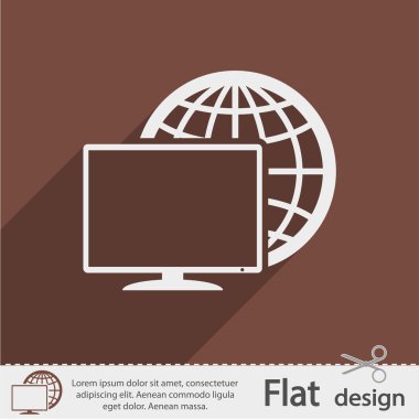 Monitör simgesi tasarım
