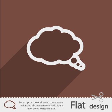 komik konuşma balonu simgesinin