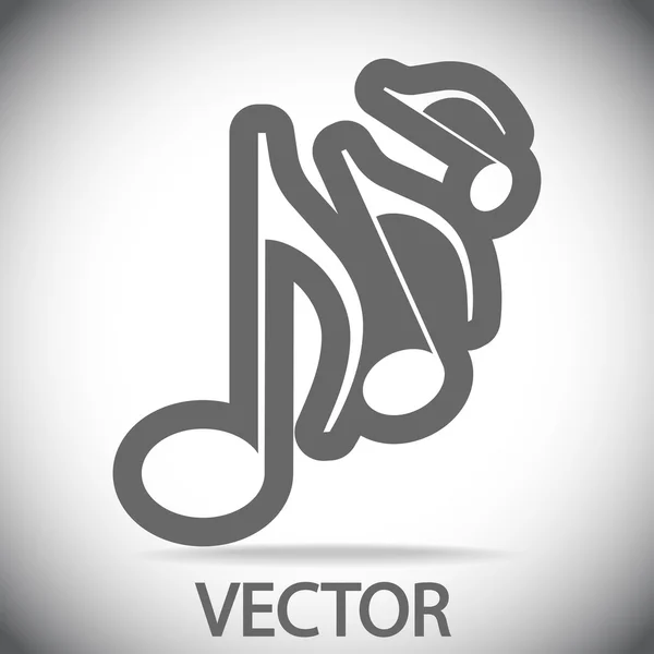Ícone de música — Vetor de Stock