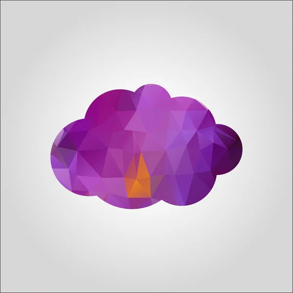 Cloud icon  Flat design style — Stock Vector