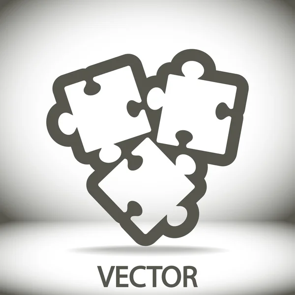 Ikona skládačky — Stockový vektor