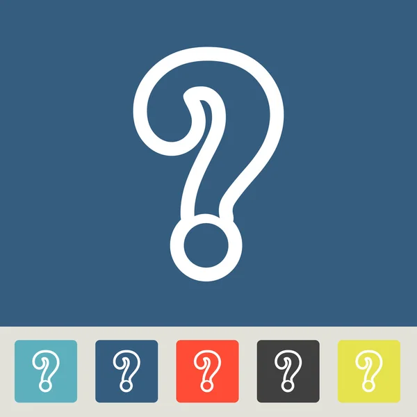 Question icons set — Stock Vector