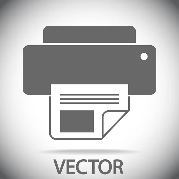 Design de ícone de impressora — Vetor de Stock