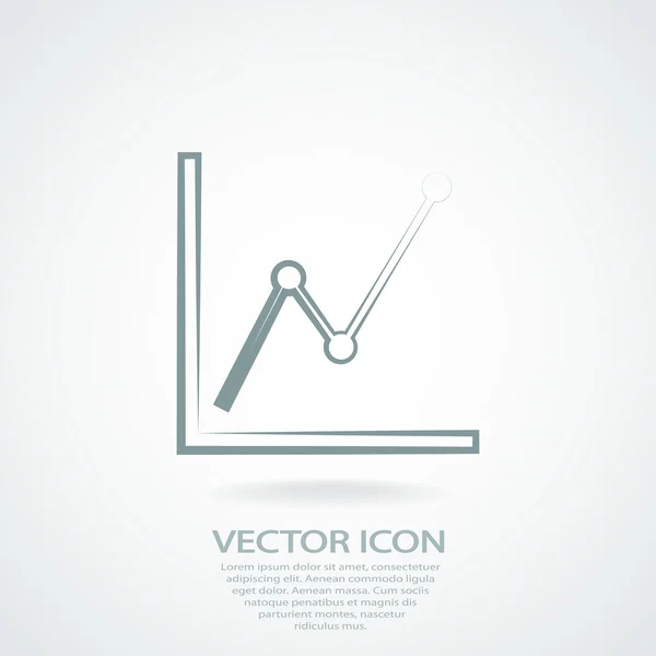 Infographic, grafiek pictogram — Stockvector