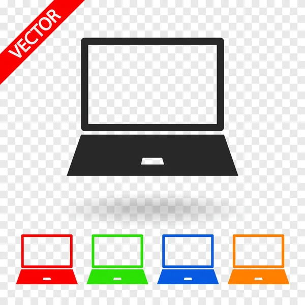 Diseño de icono de ordenador portátil — Vector de stock