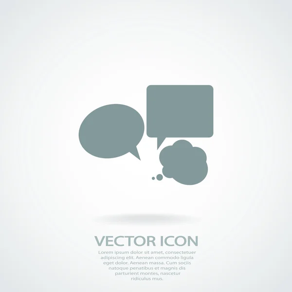 Icono de burbujas de habla cómica — Vector de stock