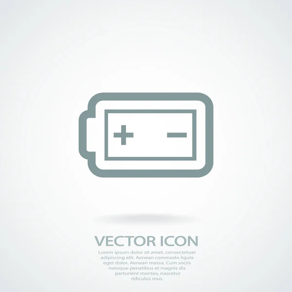 Icône de charge de batterie — Image vectorielle