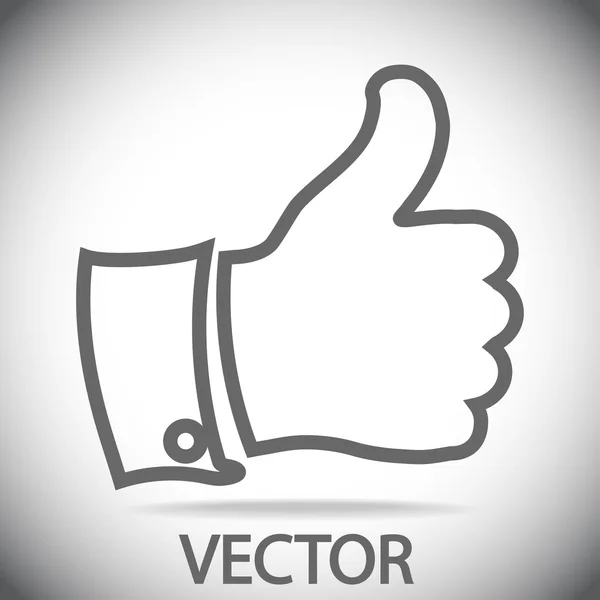 Значок "Палец вверх" — стоковый вектор