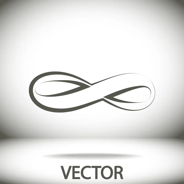 Icono de símbolo ilimitado — Vector de stock