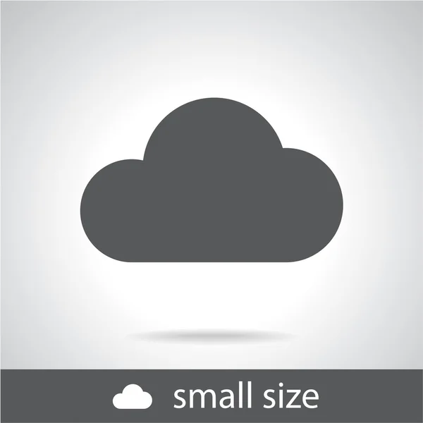 Cloud icon  Flat design style — Stock Vector