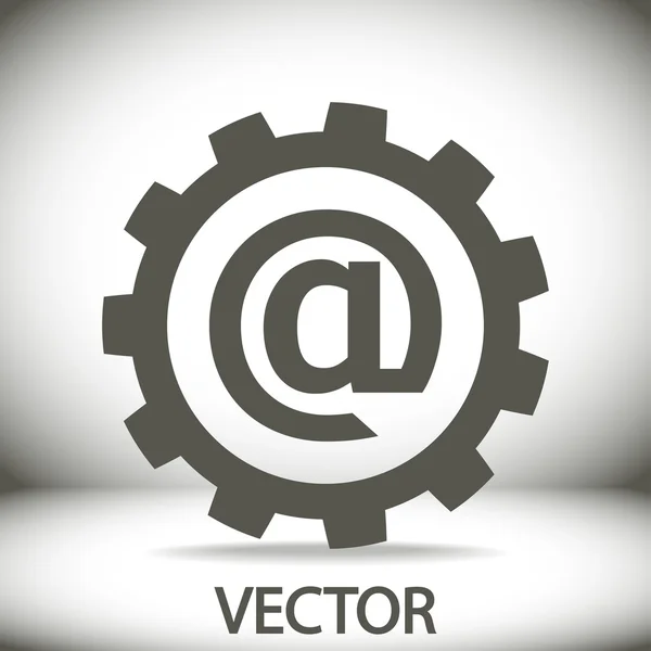 Ícone de internet de e-mail — Vetor de Stock