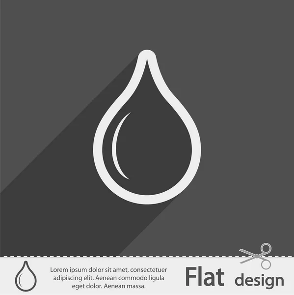 Drop pictogram ontwerp — Stockvector