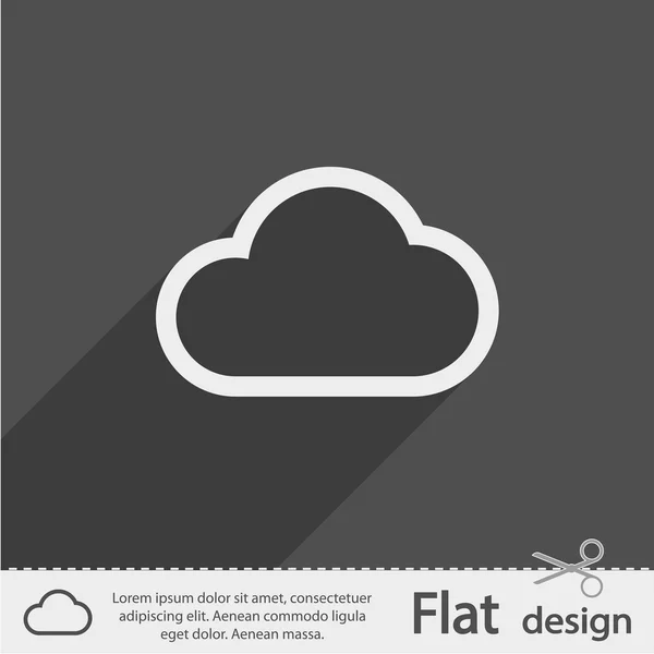 Cloud pictogram — Stockvector