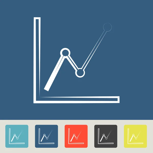 Infográfico, ícone gráfico — Vetor de Stock