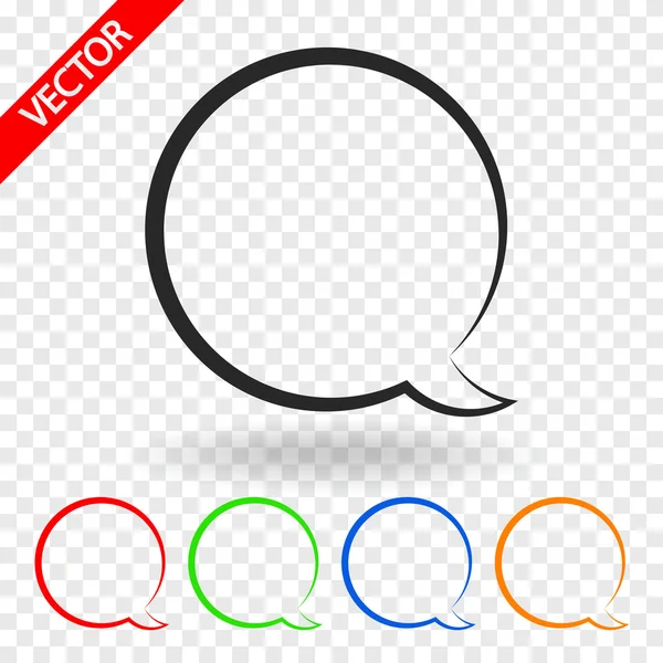 Comic speech bubbles icon — Stock Vector