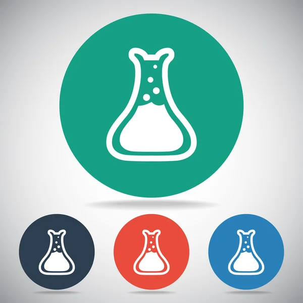 Ícone de vidro de laboratório —  Vetores de Stock