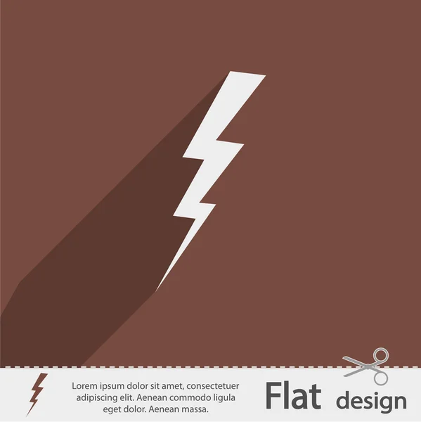 Lightning icon — Stock Vector