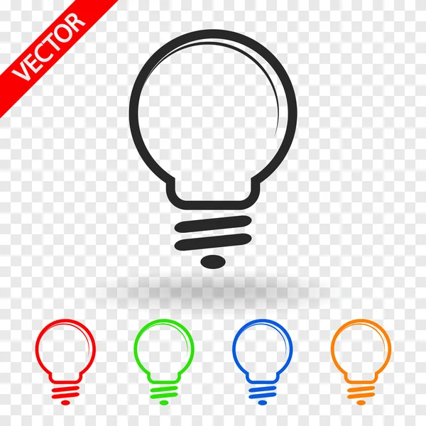 Light bulb icon — Stock Vector