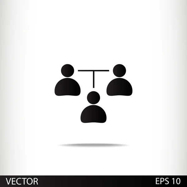 Concept de communication. icône de connexion — Image vectorielle