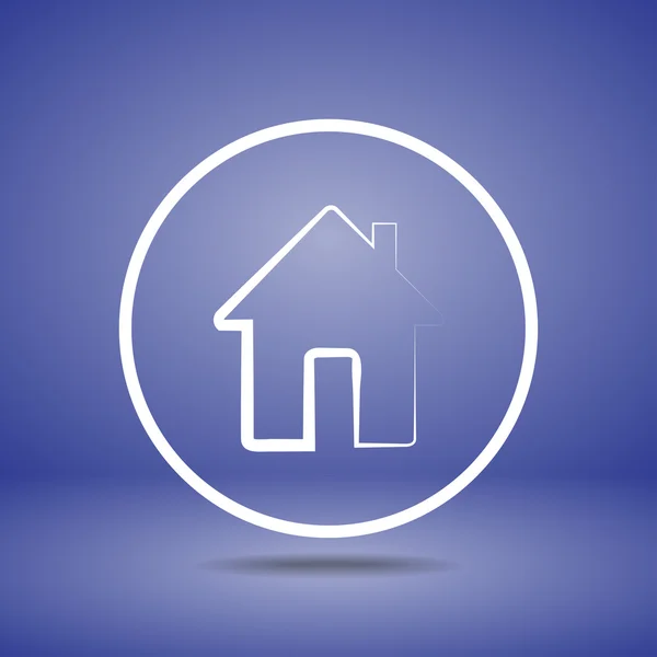 Flat House icon. — Stock Vector