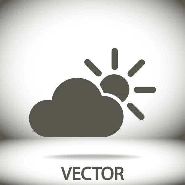 Wolk pictogramstijl plat ontwerp — Stockvector