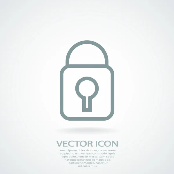 Icono de bloqueo — Vector de stock