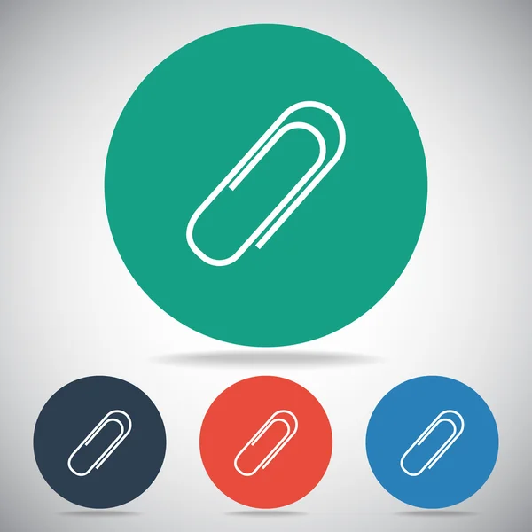 Paperclip pictogram — Stockvector