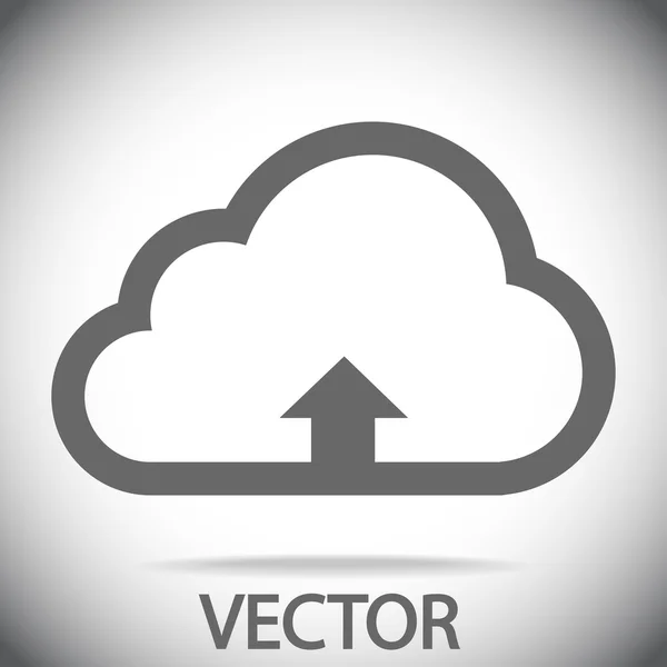 Nube subir icono — Vector de stock