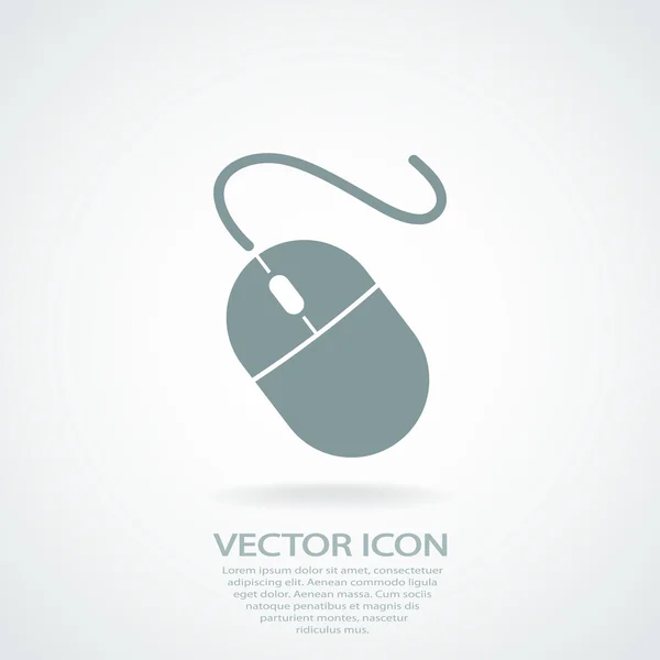 Icono del ratón ordenador — Vector de stock