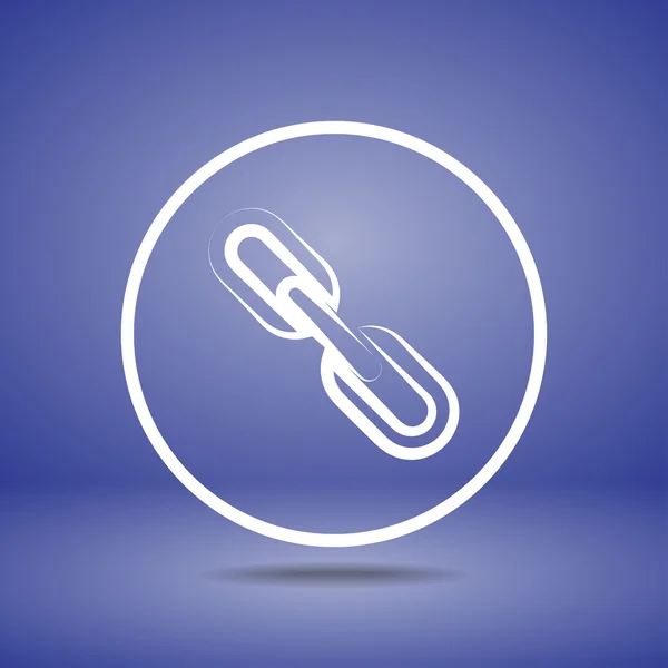 Icône de maillon de chaîne — Image vectorielle