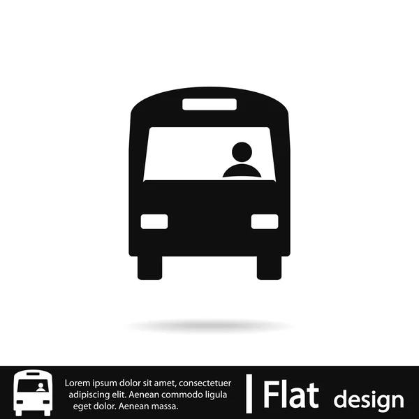 Icono de autobús — Vector de stock