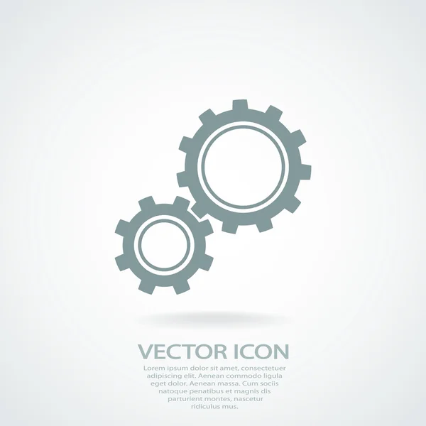 Icono de engranajes — Vector de stock