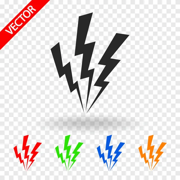 Lightning icon — Stock Vector