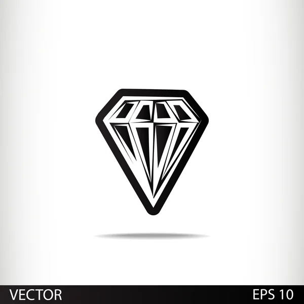 Diamantpictogram — Stockvector