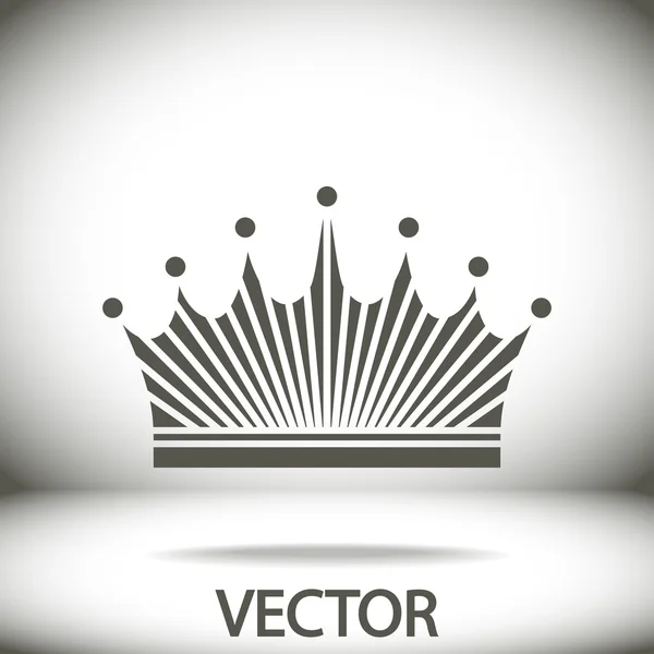 Коронная икона — стоковый вектор